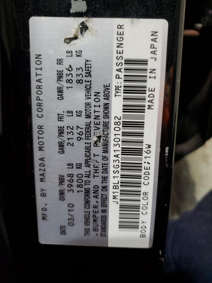 2010 Mazda 3 I VIN: JM1BL1SG3A1301082 Lot: 92856615