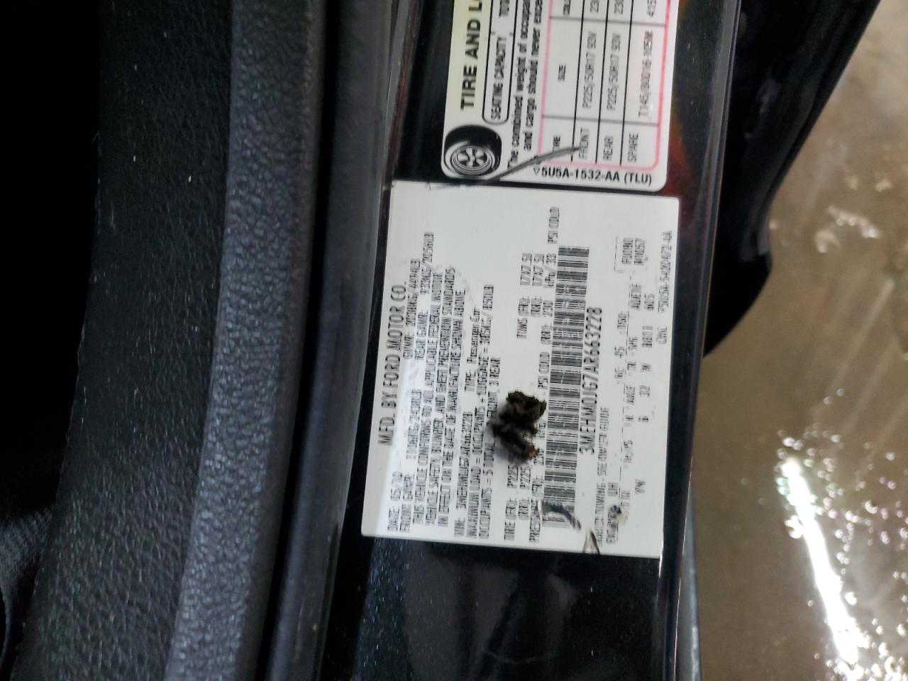 2010 Mercury Milan Premier VIN: 3MEHM0JG7AR663228 Lot: 92478895