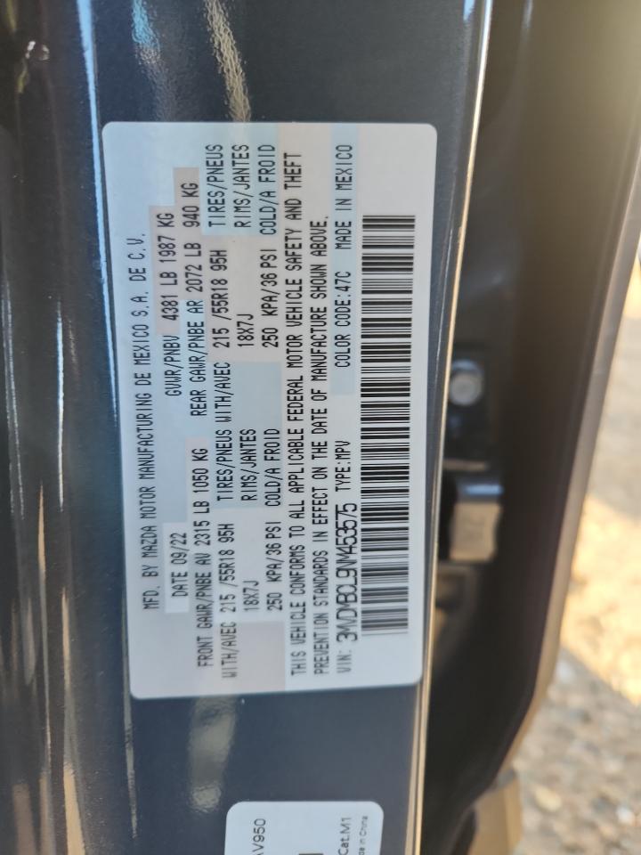 2022 Mazda Cx-30 Preferred VIN: 3MVDMBCL9NM453575 Lot: 92757335