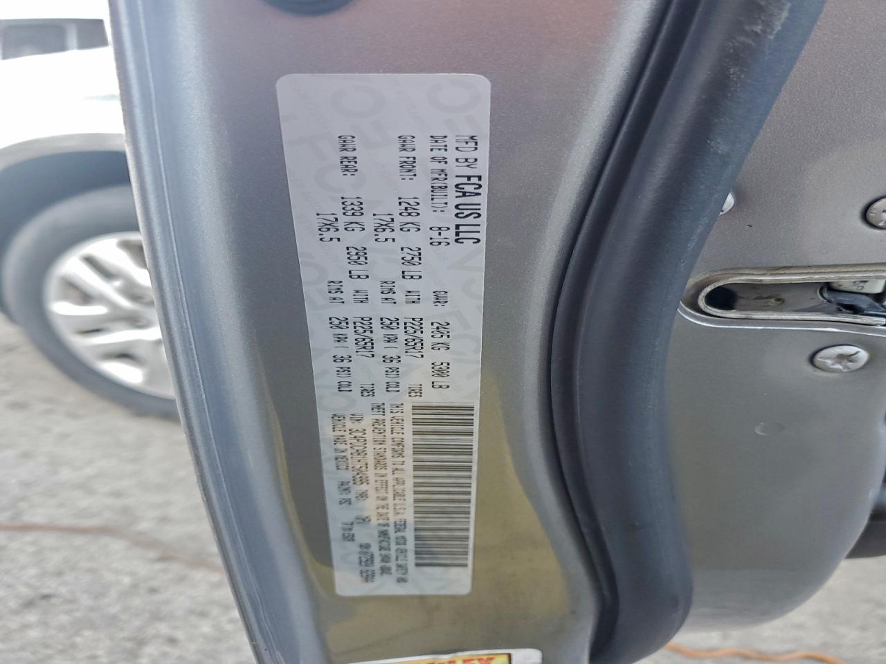 2017 Dodge Journey Se VIN: 3C4PDCAB1HT504995 Lot: 94048015