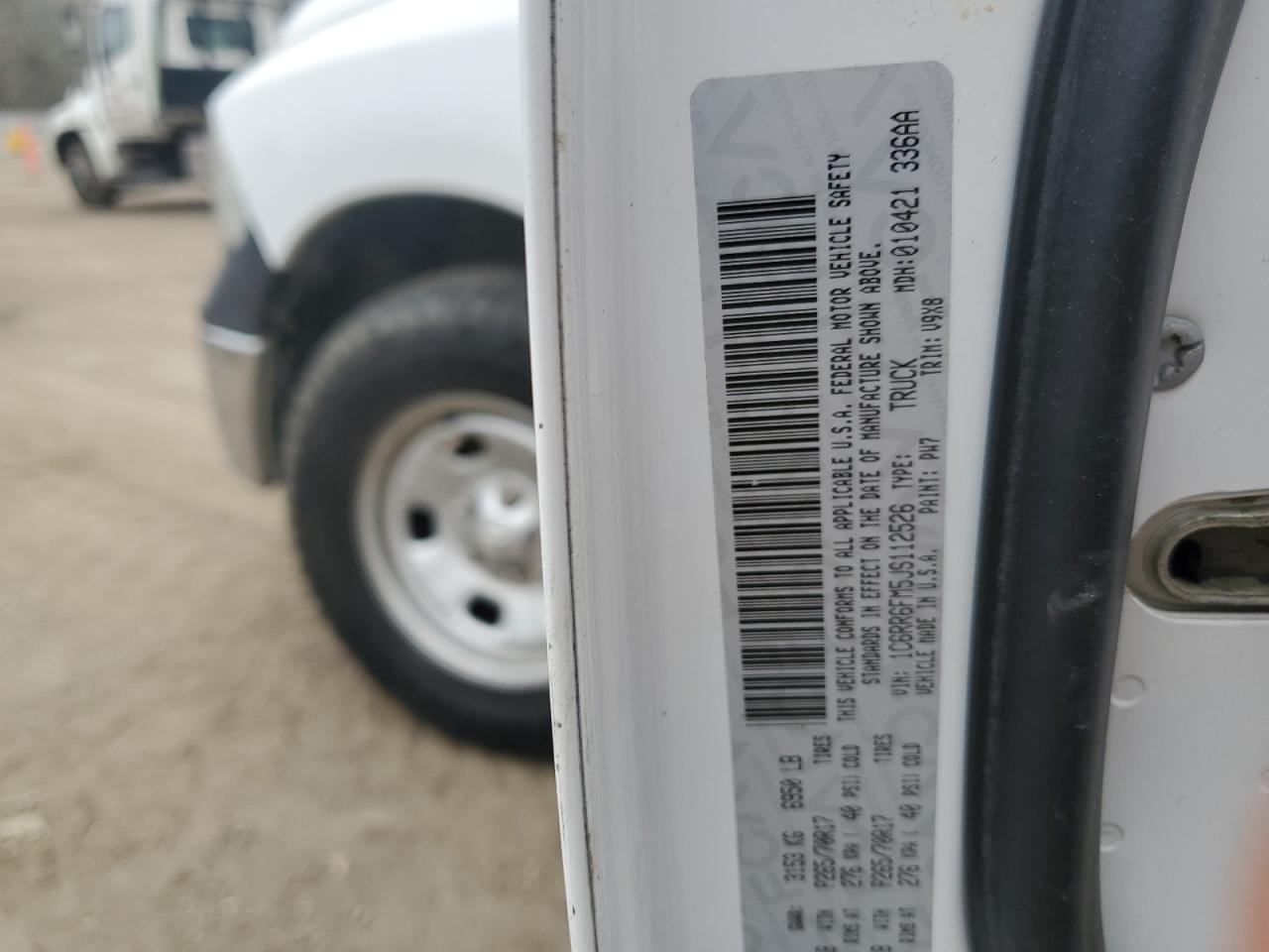 2018 Ram 1500 St VIN: 1C6RR6FM5JS112526 Lot: 93168955