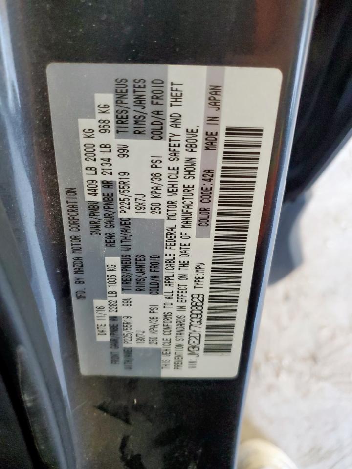 2016 Mazda Cx-5 Gt VIN: JM3KE2DY7G0908629 Lot: 91921215