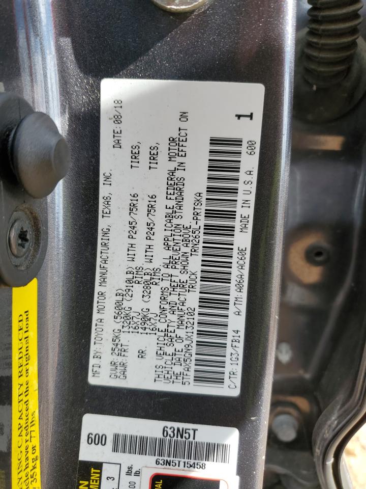 2018 Toyota Tacoma Double Cab VIN: 5TFAX5GN9JX132102 Lot: 91977105