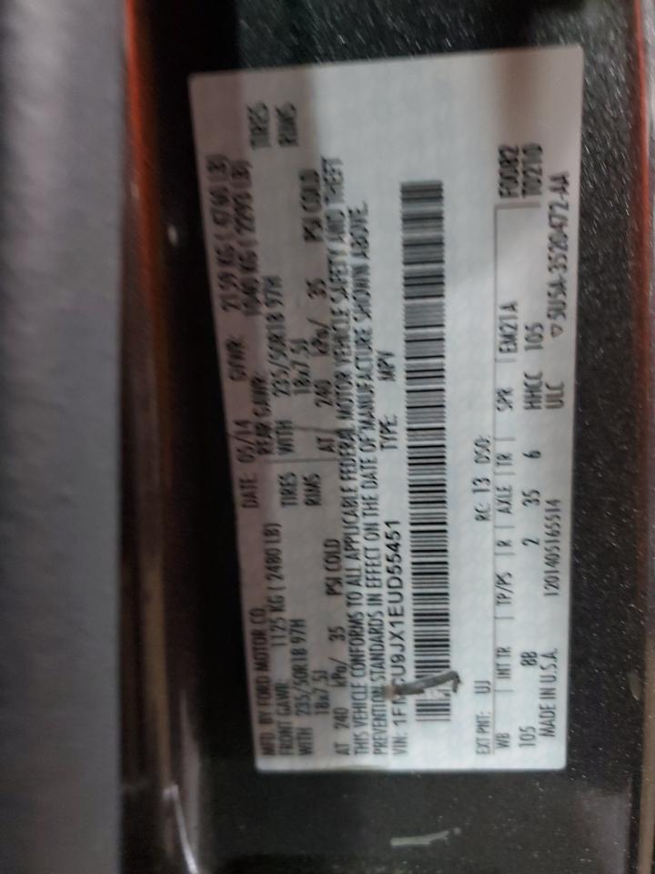 2014 Ford Escape Titanium VIN: 1FMCU9JX1EUD55451 Lot: 92426525