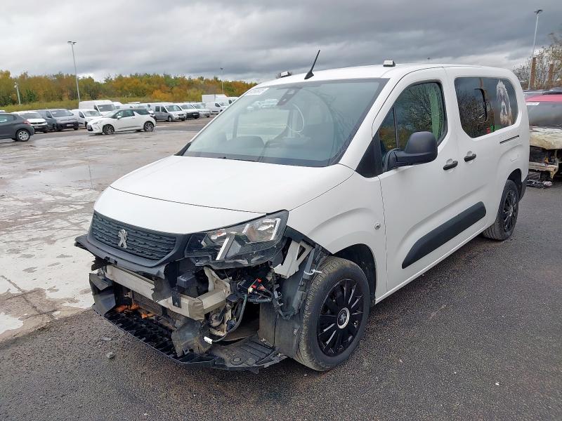 2021 PEUGEOT PARTNER 850 1.5 BLUEHDI 100 PROFESSIONAL CREW VAN for sale at Copart ST HELENS