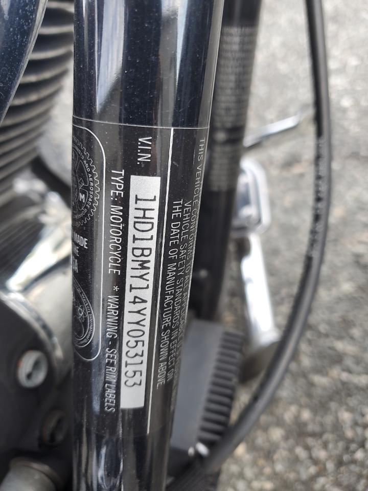 2000 Harley-Davidson Flstf VIN: 1HD1BMY14YY053153 Lot: 92898055