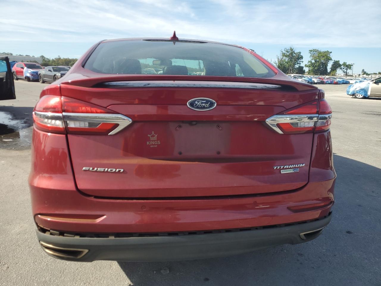 2019 Ford Fusion Titanium VIN: 3FA6P0D93KR143256 Lot: 91663375