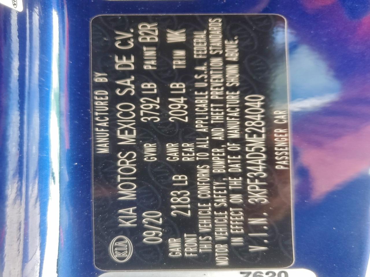 2021 Kia Forte Gt Line VIN: 3KPF34AD5ME284040 Lot: 85440915