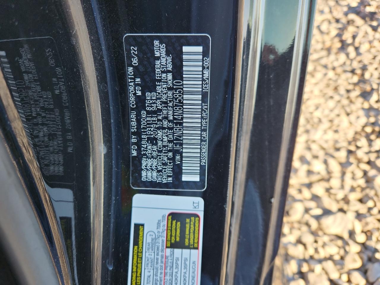 2022 Toyota Gr 86 Premium VIN: JF1ZNBF14N8758510 Lot: 90605815