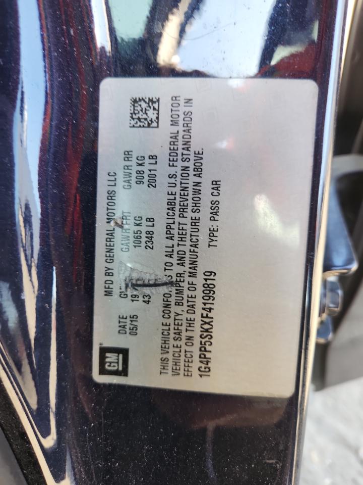 2015 Buick Verano VIN: 1G4PP5SKXF4199819 Lot: 91970015