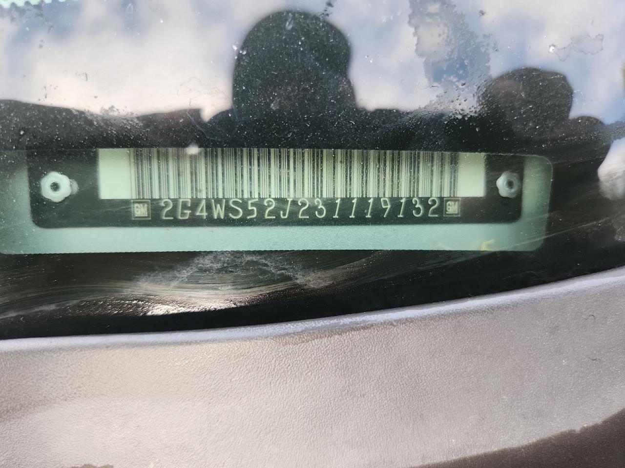 2003 Buick Century Custom VIN: 2G4WS52J231119132 Lot: 93249445