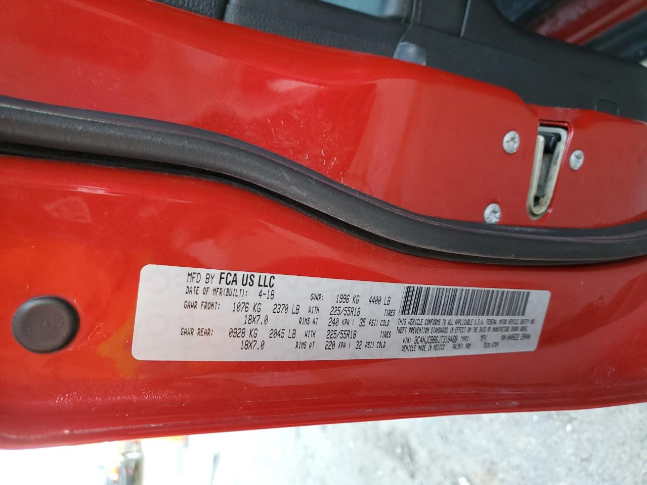 2018 Jeep Compass Latitude VIN: 3C4NJCBB6JT318468 Lot: 92470575