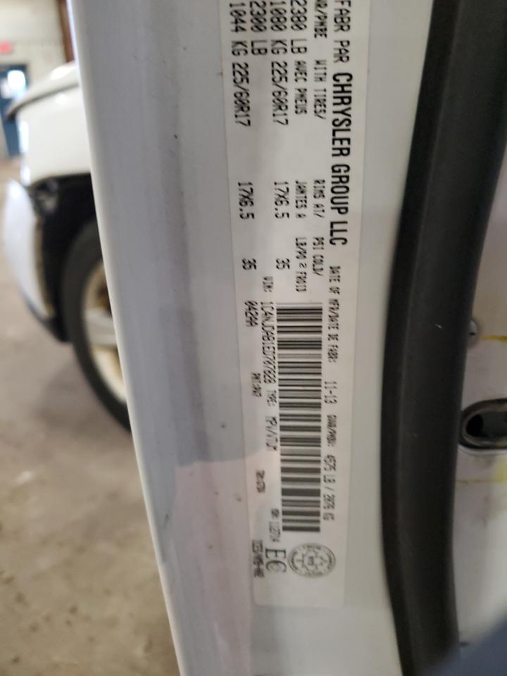 2014 Jeep Compass Sport VIN: 1C4NJDAB1ED707828 Lot: 90496535