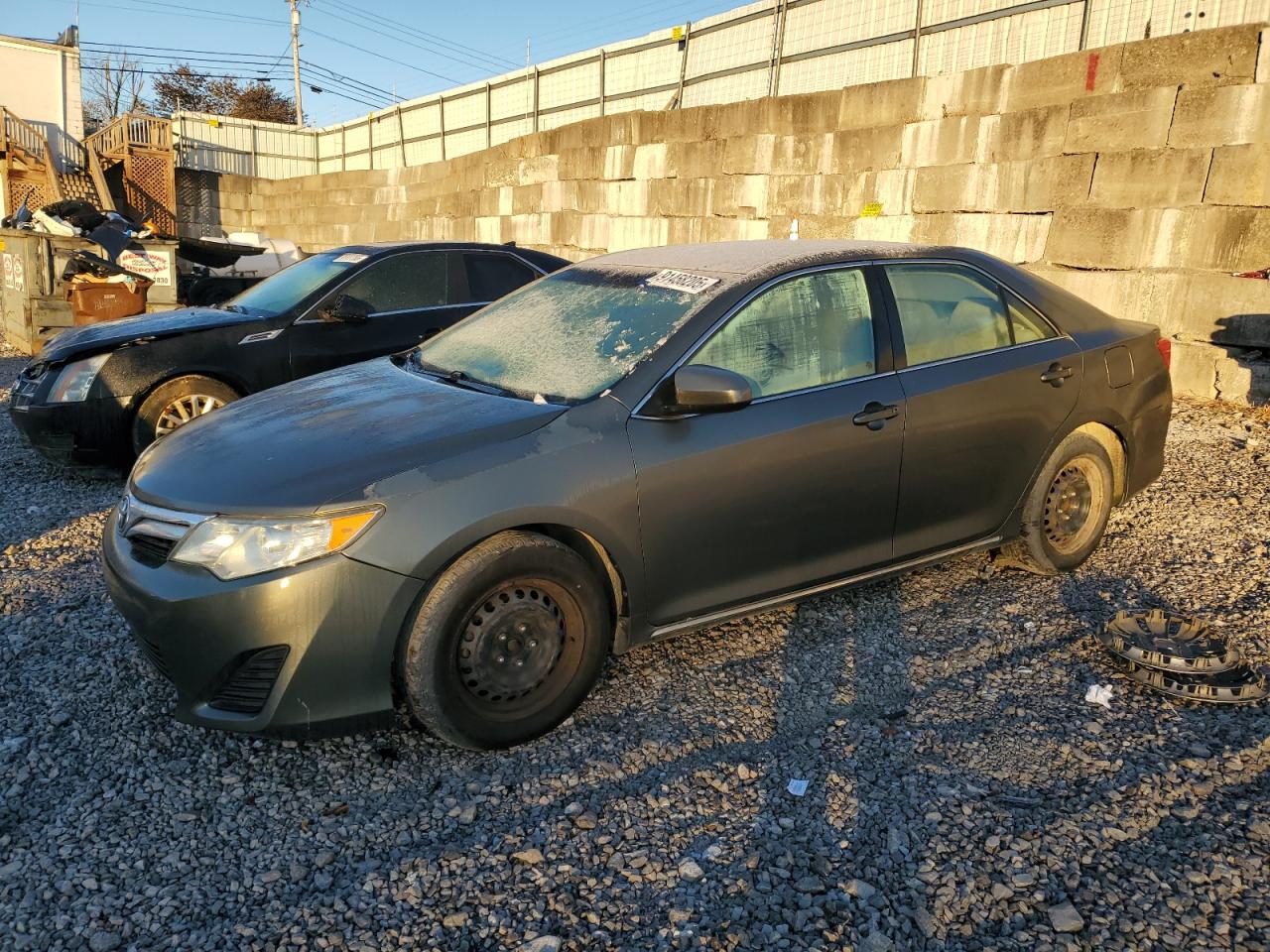 2012 Toyota Camry Base grey sedan gas 4T4BF1FK1CR162255 photo #1