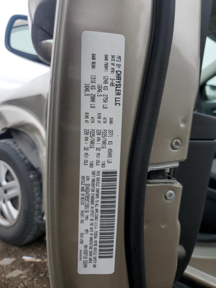 2009 Dodge Journey Se VIN: 3D4GG47B59T158118 Lot: 93051055