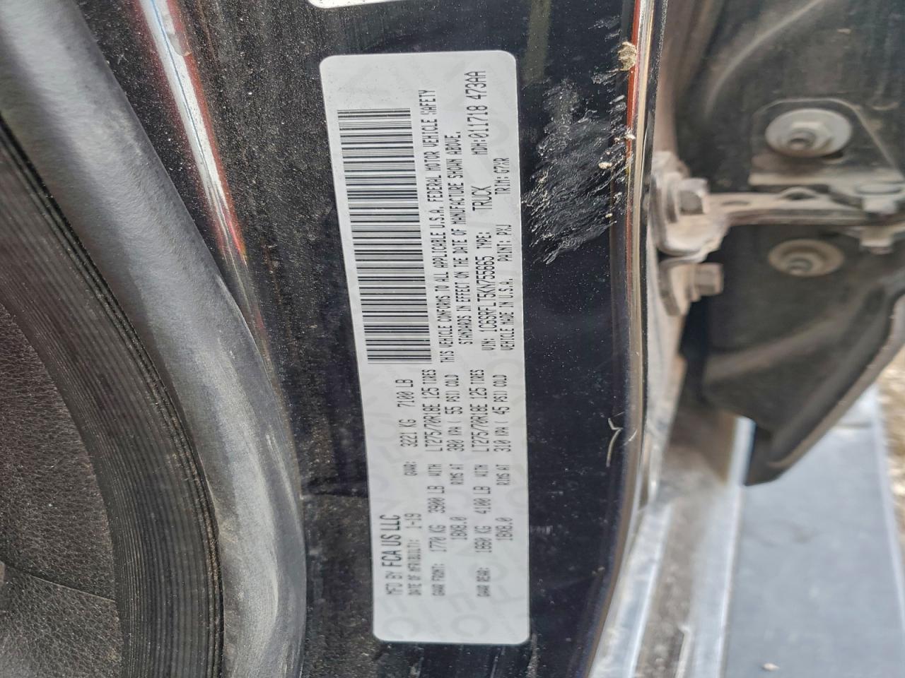 2019 Ram 1500 Rebel VIN: 1C6SRFLT5KN755665 Lot: 94693655