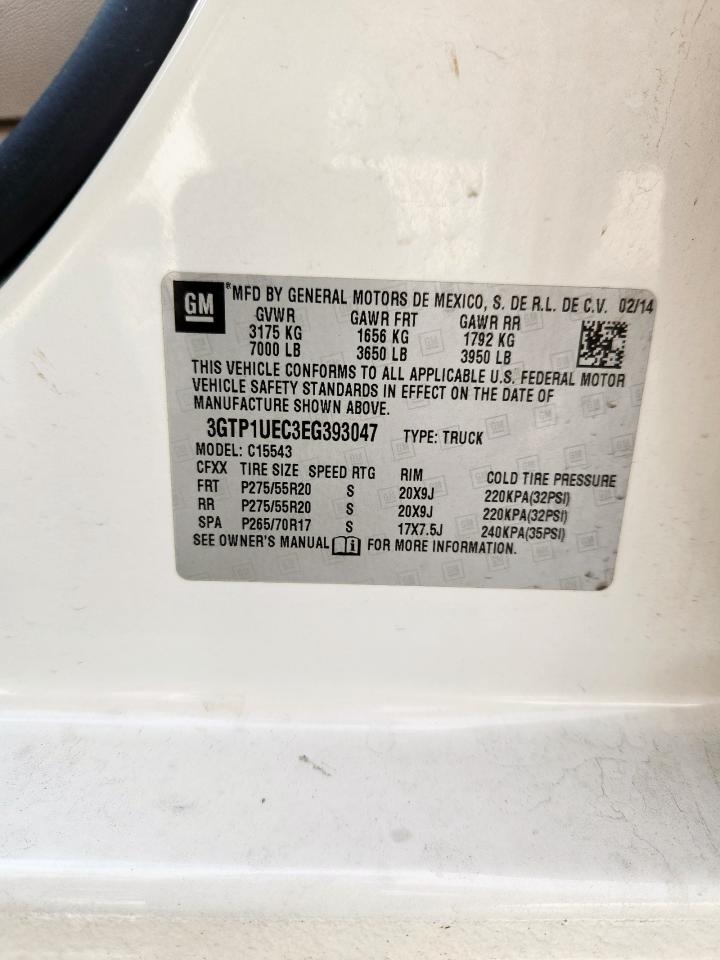 2014 GMC Sierra C1500 Sle VIN: 3GTP1UEC3EG393047 Lot: 92906245