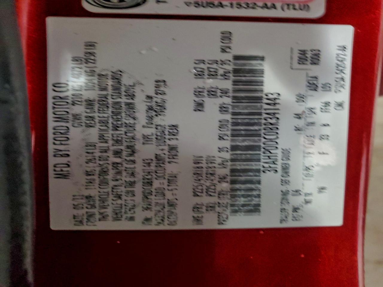 2011 Ford Fusion Sport VIN: 3FAHP0DC0BR341443 Lot: 94153375