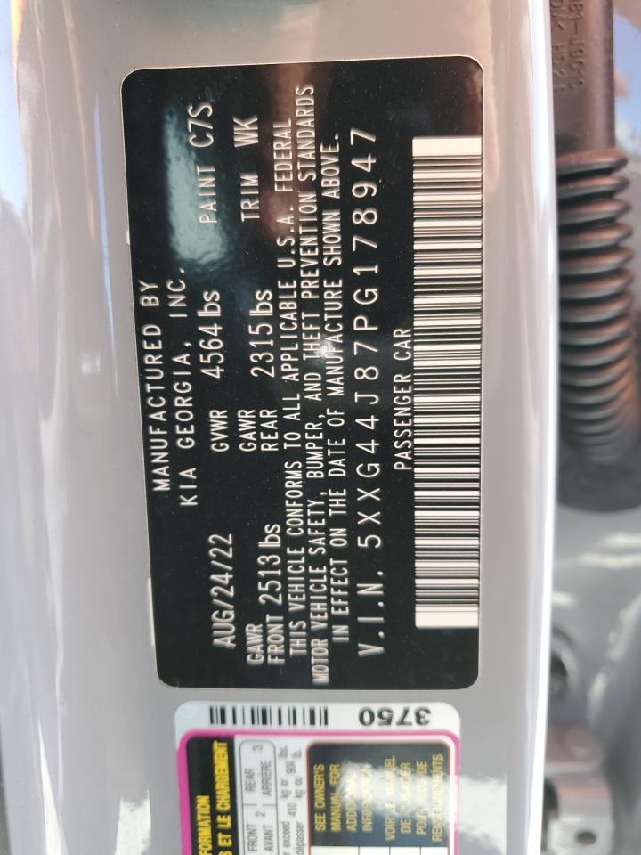 2023 Kia K5 Gt VIN: 5XXG44J87PG178947 Lot: 91095785