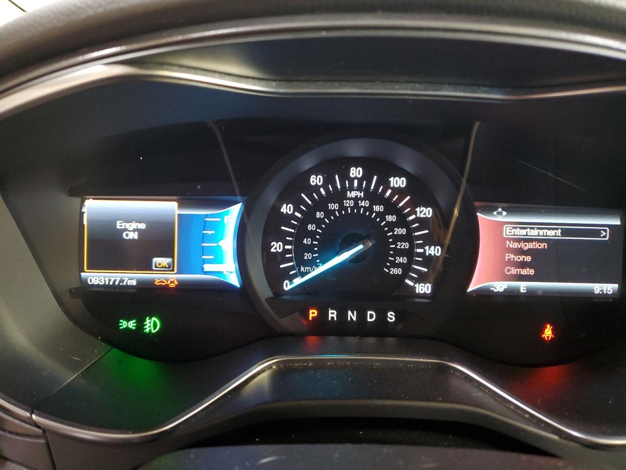 2015 Ford Fusion Titanium VIN: 3FA6P0K9XFR159544 Lot: 92625015