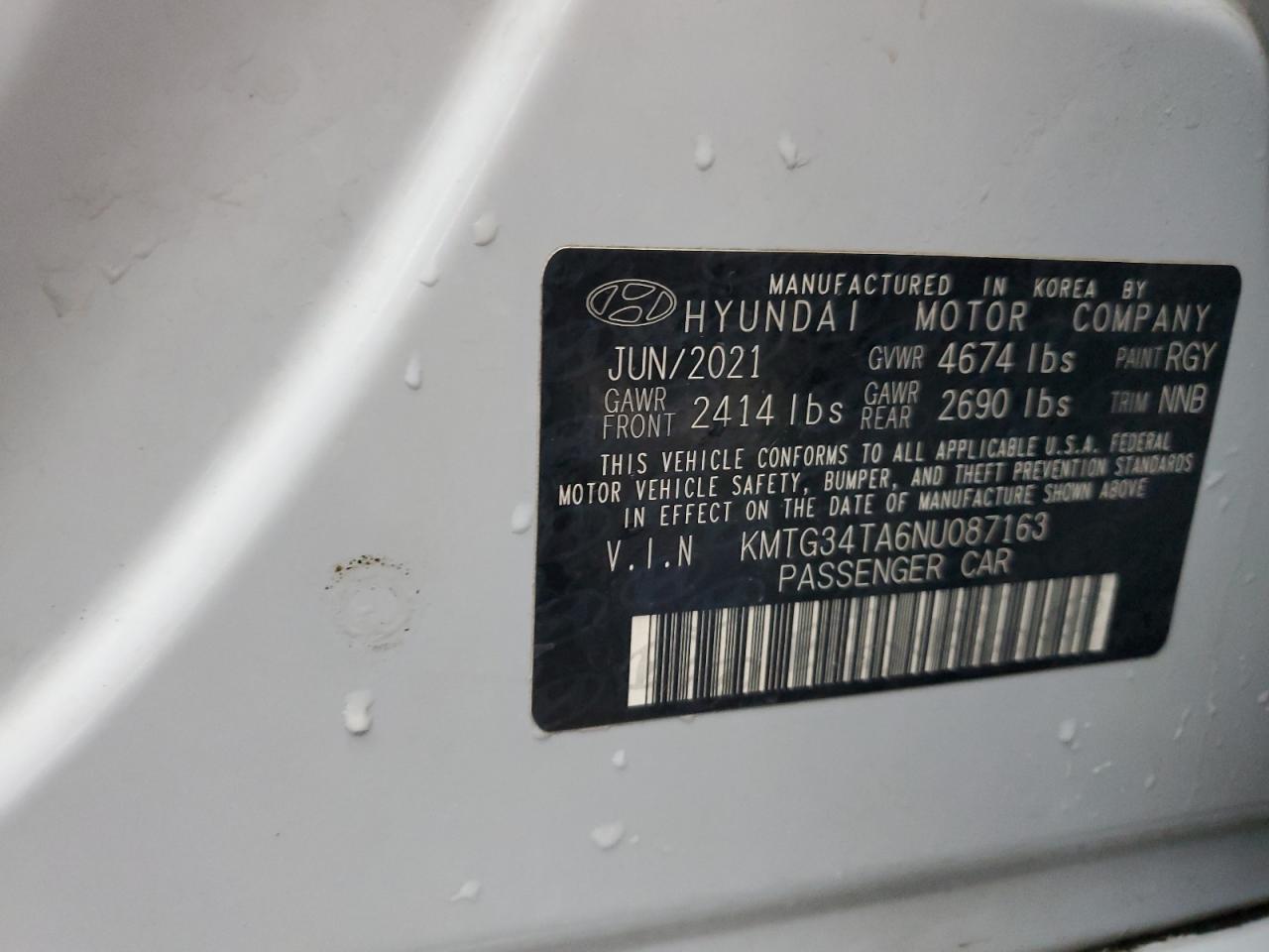 2022 Genesis G70 Base VIN: KMTG34TA6NU087163 Lot: 91074395