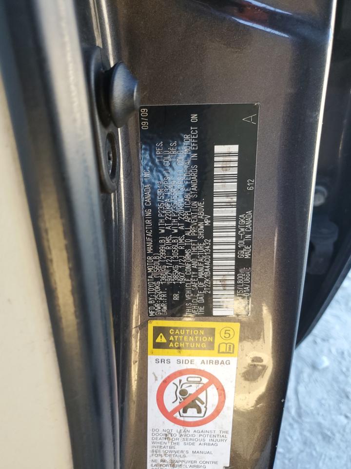 2010 Lexus Rx 350 VIN: 2T2ZK1BA4AC013432 Lot: 91032865