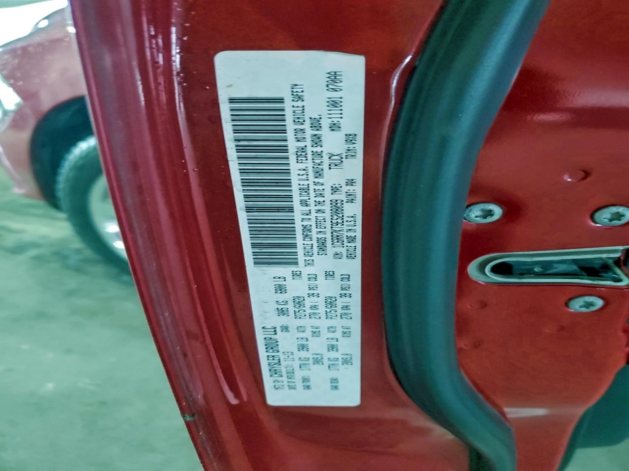 2014 Ram 1500 St VIN: 1C6RR7KT9ES208099 Lot: 93614485