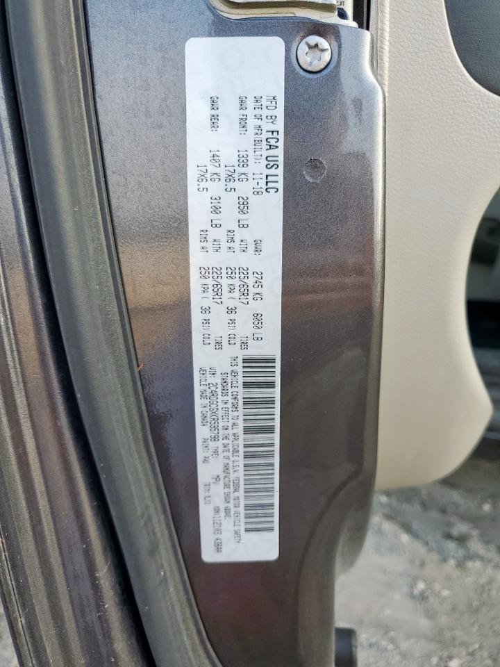 2019 Dodge Grand Caravan Sxt VIN: 2C4RDGCGXKR595798 Lot: 91829355