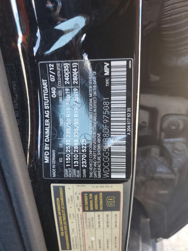 2013 Mercedes-Benz Glk 350 VIN: WDCGG5HB8DF975081 Lot: 92024705