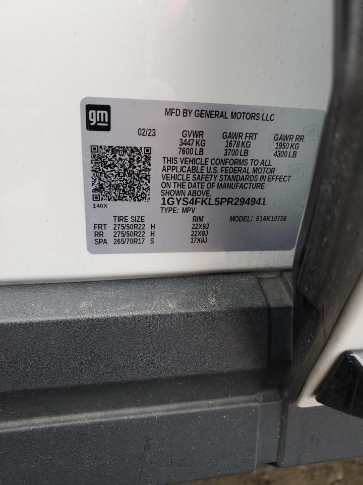 2023 Cadillac Escalade Sport VIN: 1GYS4FKL5PR294941 Lot: 91551815