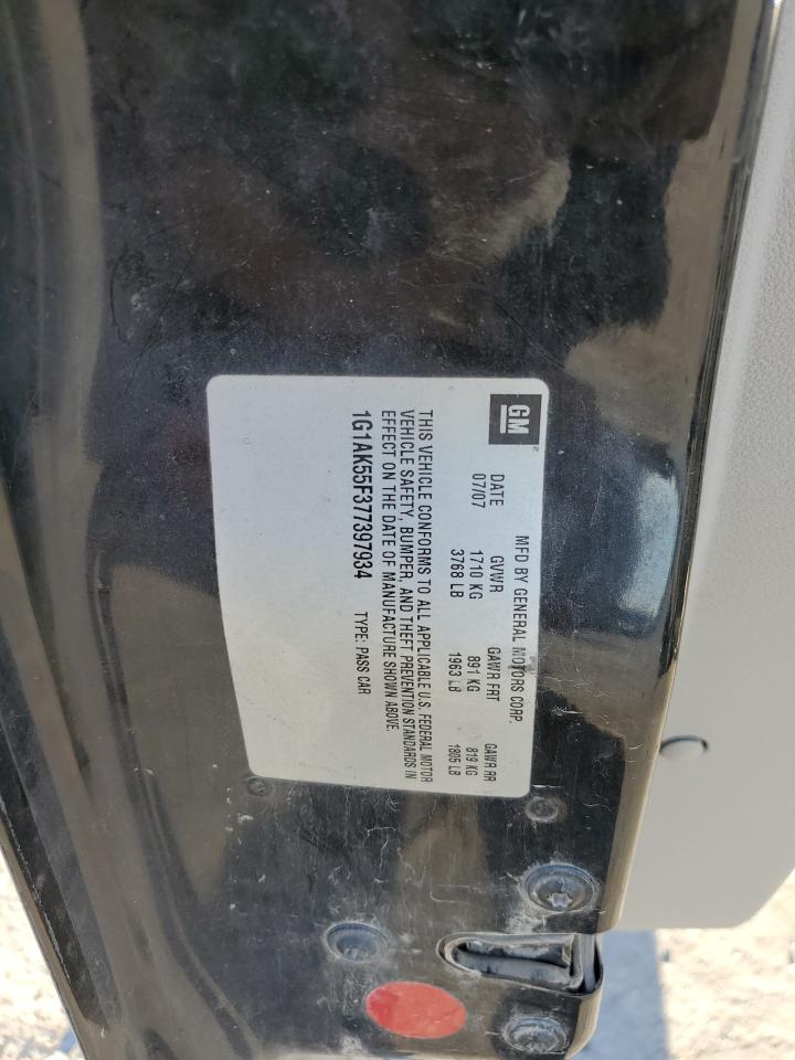 2007 Chevrolet Cobalt Ls VIN: 1G1AK55F377397934 Lot: 92473835