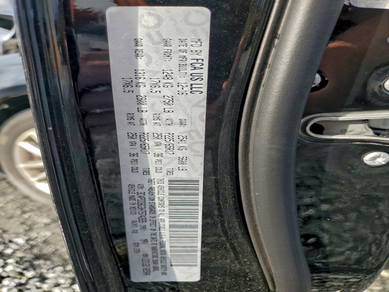 2017 Dodge Journey Sxt VIN: 3C4PDDBG3HT574269 Lot: 93961115