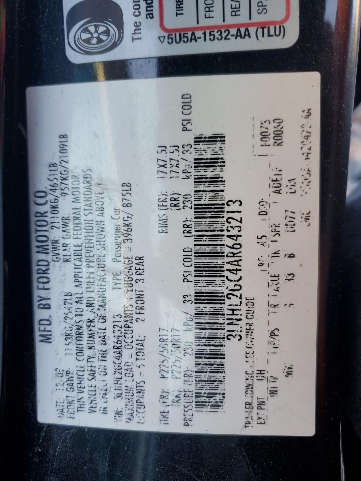 2010 Lincoln Mkz VIN: 3LNHL2GC4AR643213 Lot: 92234325