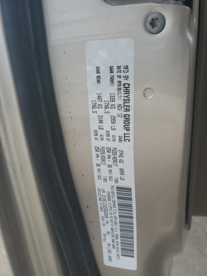 2013 Chrysler Town & Country Touring L VIN: 2C4RC1CG2DR632605 Lot: 91992835