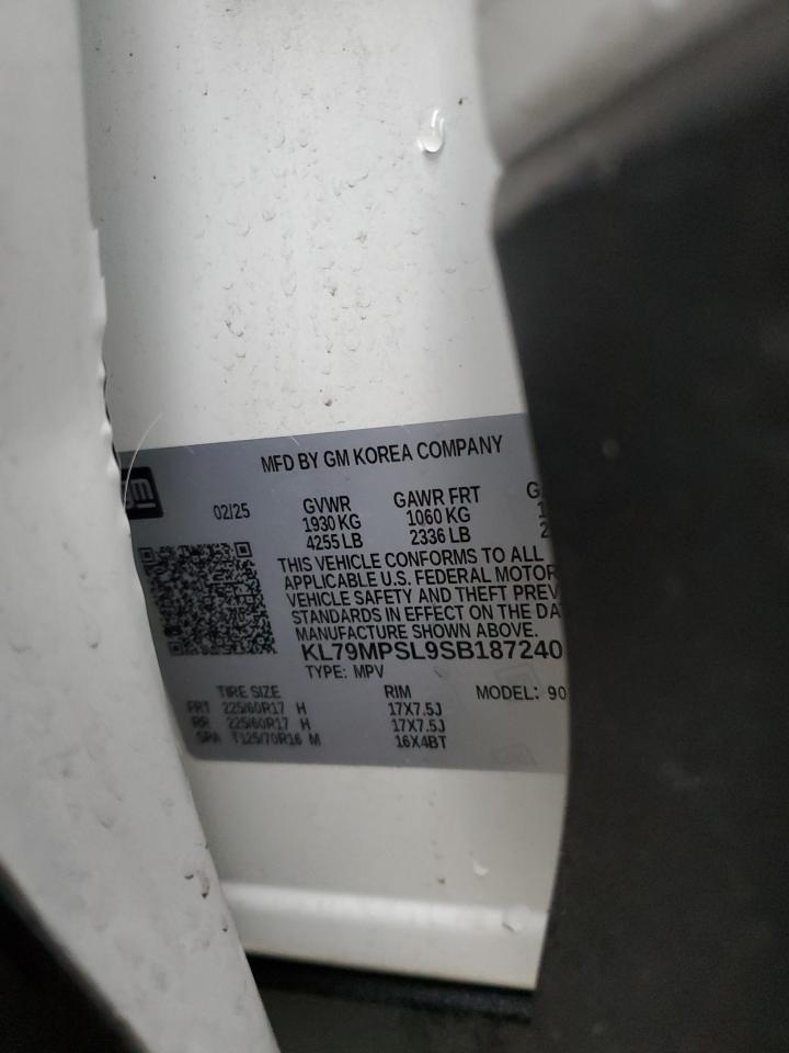 2025 Chevrolet Trailblazer Lt VIN: KL79MPSL9SB187240 Lot: 93734285