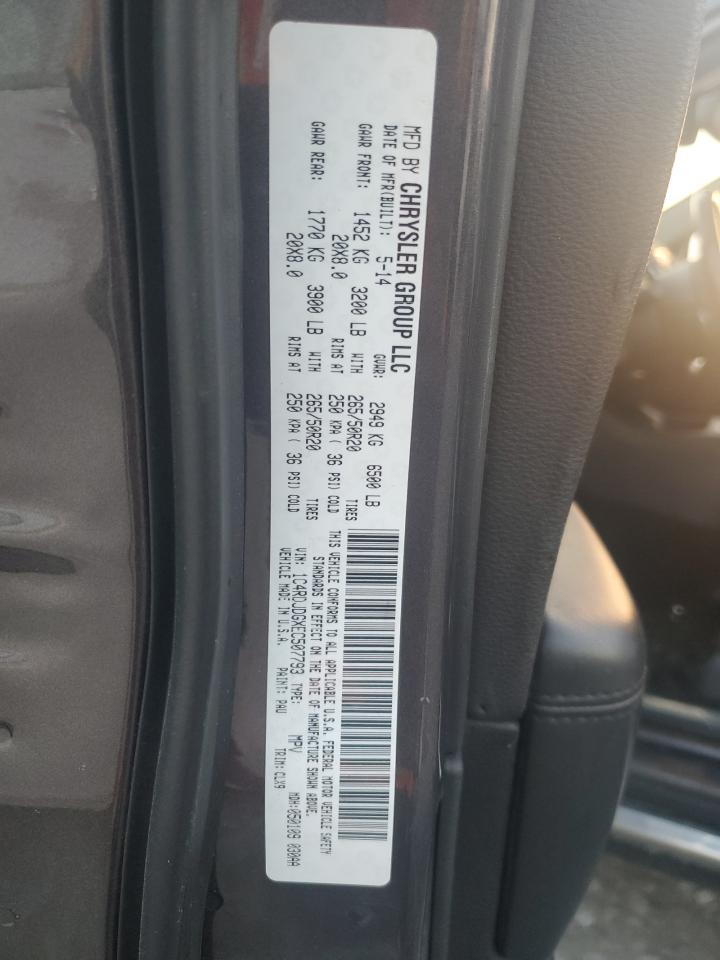 2014 Dodge Durango Limited VIN: 1C4RDJDGXEC507793 Lot: 93102225