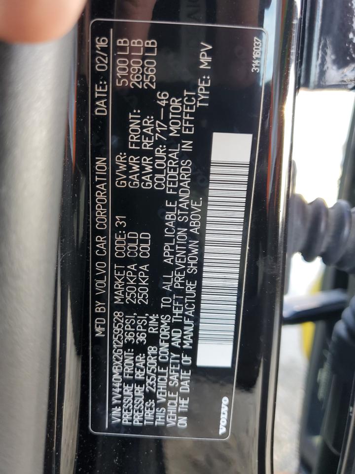 2016 Volvo Xc70 T5 Classic Premier VIN: YV440MBX2G1259528 Lot: 92399965