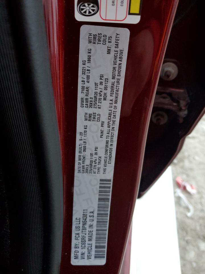 2023 Ram 1500 Laramie VIN: 1C6SRFJT8PN643811 Lot: 93670665