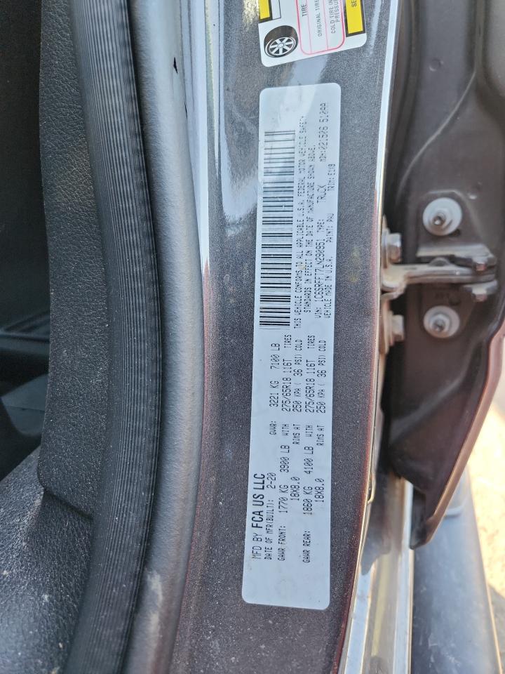 2020 Ram 1500 Big Horn/Lone Star VIN: 1C6SRFFT7LN290951 Lot: 91392535