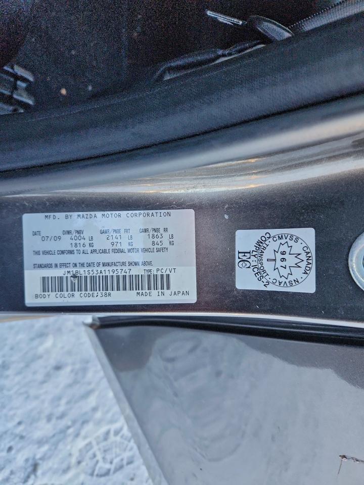 2010 Mazda 3 S VIN: JM1BL1S53A1195747 Lot: 94942585