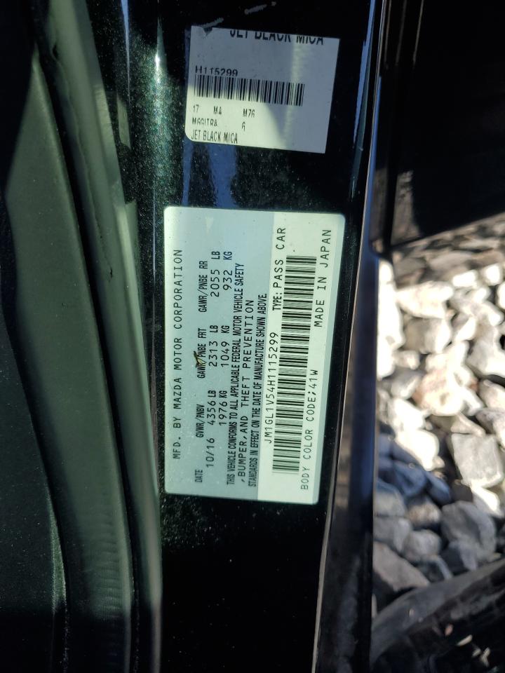 2017 Mazda 6 Touring VIN: JM1GL1V54H1115299 Lot: 91450755