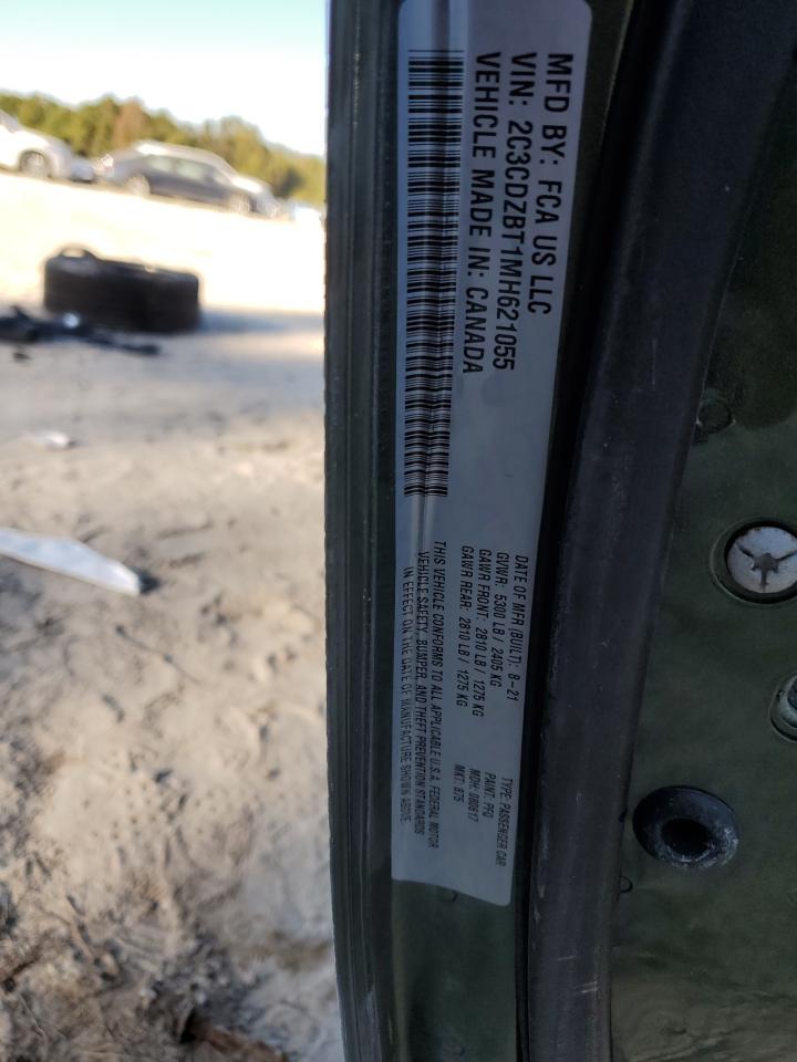 2021 Dodge Challenger R/T VIN: 2C3CDZBT1MH621055 Lot: 91187285