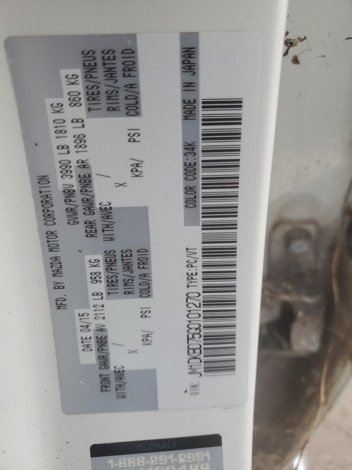 2016 Mazda Cx-3 Grand Touring VIN: JM1DKBD75G0101270 Lot: 90125155