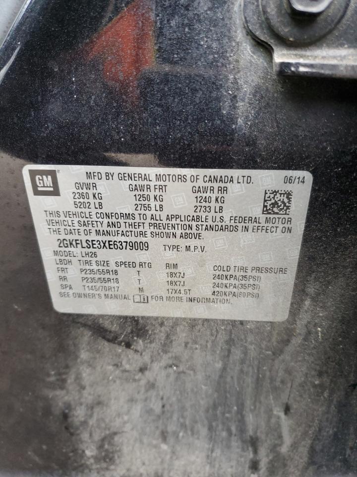 2014 GMC Terrain Slt VIN: 2GKFLSE3XE6379009 Lot: 93757045