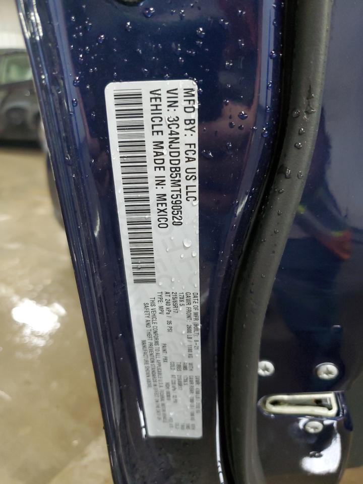 2021 Jeep Compass Trailhawk VIN: 3C4NJDDB5MT590520 Lot: 90450085