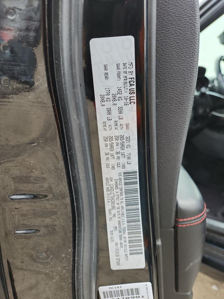 2017 Dodge Durango R/T VIN: 1C4SDJCT5HC681081 Lot: 93757335