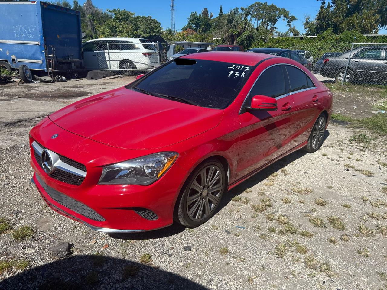 2017 Mercedes-Benz Cla 250 red sedan gas WDDSJ4EB9HN439077 photo #3