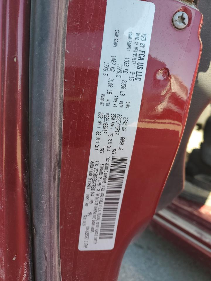 2015 Dodge Grand Caravan R/T VIN: 2C4RDGEG7FR681444 Lot: 94499685