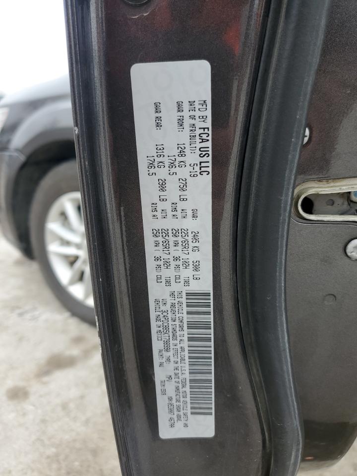 2019 Dodge Journey Se VIN: 3C4PDCBB5KT798990 Lot: 93731305