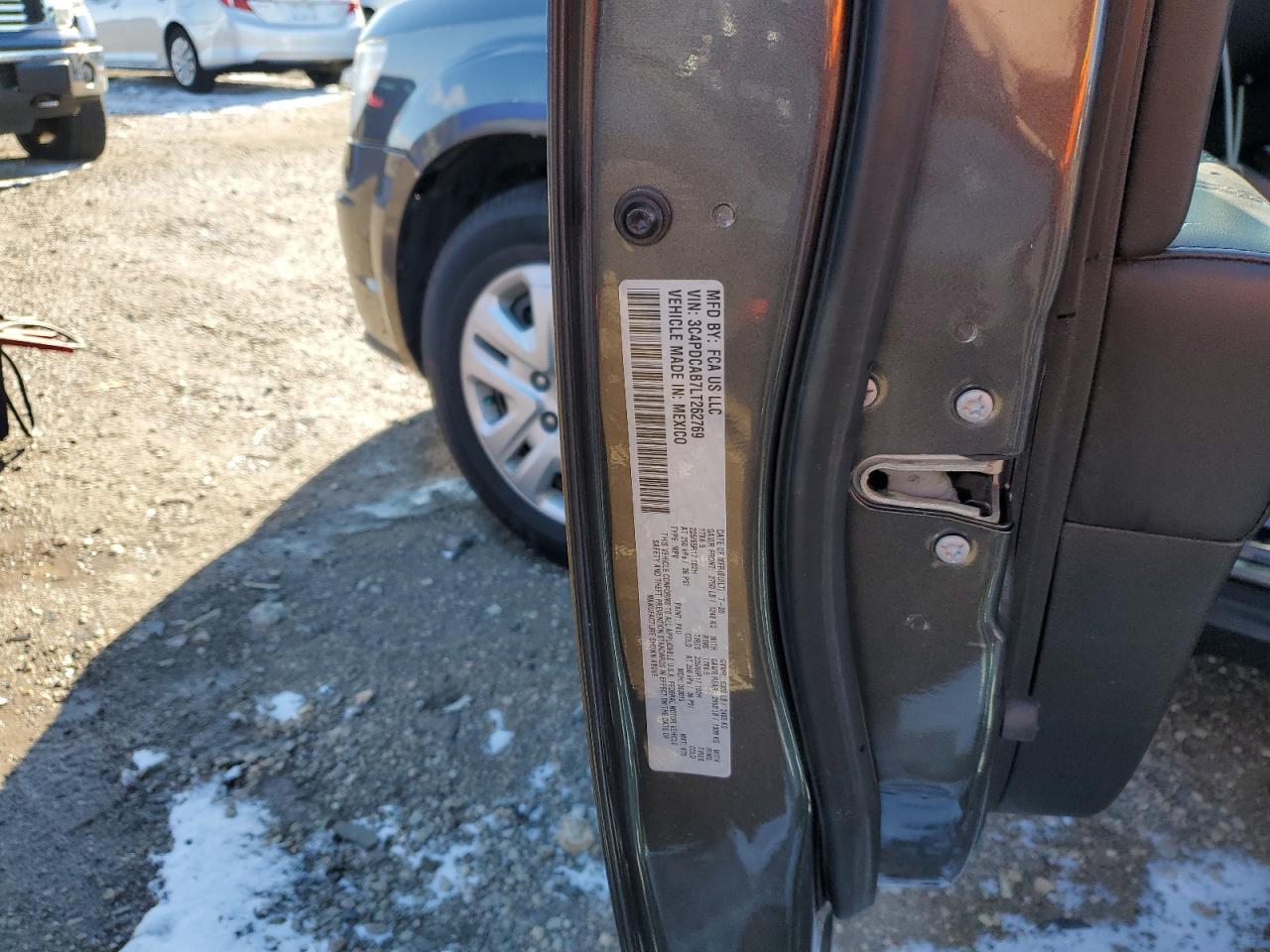 2020 Dodge Journey Se VIN: 3C4PDCAB7LT262769 Lot: 91643875